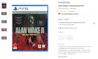 Alan Wake 2 Edición de Lujo PS5 por $594 | Oferta Liverpool