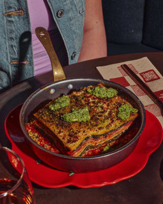 3,900 Free Six-Layer / Vegan Rainbow Lasagne (or +£3 All Out) when you buy a soft dr