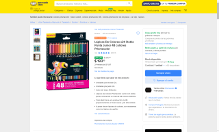 Lápices Colores x24 Junior por $193 | Mercado Libre (Oferta)