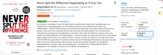 Paperback Never Split the Difference voor €9,29