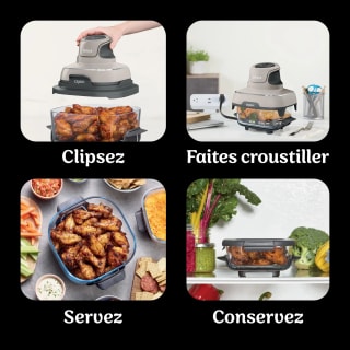 NINJA Crispi Airfryer FN101EUST en verre pour 79,99€ chez Auchan
