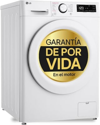 LG F4WR5009A3W Lavadora Inteligente, 9kg, AI Direct Drive, 1400rpm por 359,97€