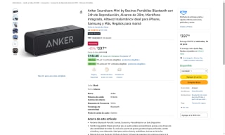 Bocina Anker Soundcore Mini por $398 | Oferta Amazon