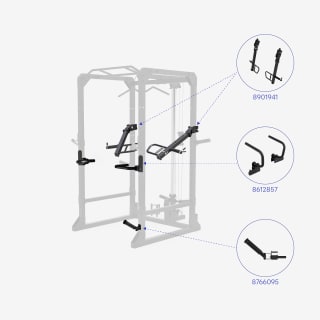 Cage de musculation Power rack 900 DOMYOS pour 449,99€