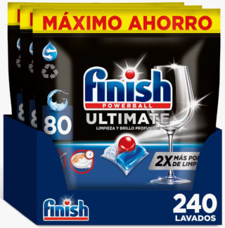 Finish Powerball Ultimate 240 Pastillas Lavavajillas por 34.47€