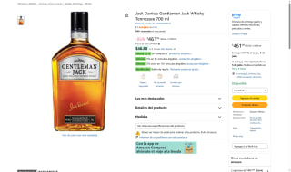 Whisky Jack Daniels Gentleman Jack 700 ml por $461 | Oferta Amazon