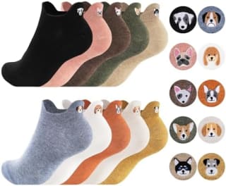 Effeet grappige lage sokken voor dames, 10 paar (35-42) voor €8,99 bij Amazon