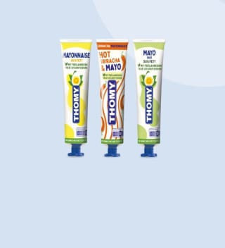 THOMY Mayonnaise, THOMY Mayo 50% of THOMY Sriracha Mayo voor €0,50 via Scoupy