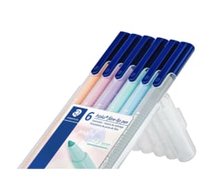 Staedtler Estuche de 6 rotuladores triplus de color pastel por 2,80€