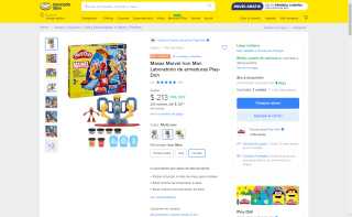 Play-Doh Iron Man $213 | Oferta Mercado Libre
