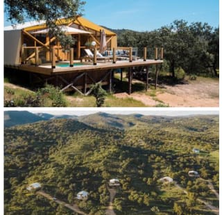 Glamping en Sierra Morena: 3 días, spa y cenas para 2 desde 298€