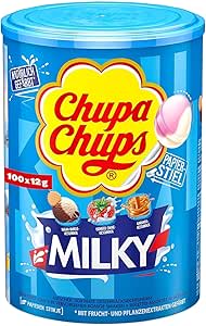Chupa Chups Milky Lolly’s – 100 Stuks voor €11,99 bij Amazon