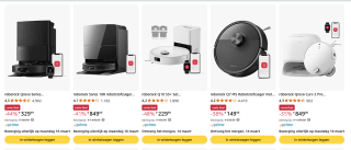 Tot 50% korting op Roborock (robot) stofzuigers bij Amazon