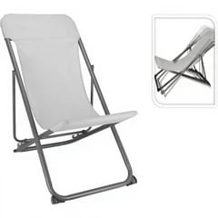 Opvouwbare Ligstoel Matte Donkergrijze Staal voor €6,84 bij Joybuy