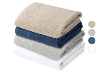 LIVARNO® Serviette de bain en éponge, 100 x 150 cm à 7,99€