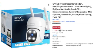 GNCC GK2 Beveiligingscamera Buiten, 355 °Pan Tilt WiFi Camera