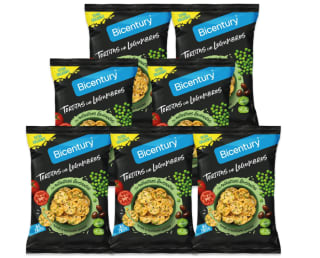 7 Paquetes de Bicentury Tortitas con legumbres, tomate y aceitunas por 9.49€