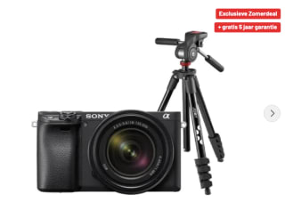Sony A6400B + SEL 18-135mm + Joby Tripod voor €999 bij Kamera express