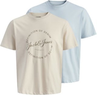 JACK & JONES JJGRAYSON Tee SS Crew Neck 2-pack voor €9 bij bol