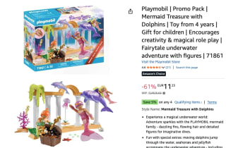 Playmobil Zeemeerminschat met dolfijnen voor €11,23 bij Amazon