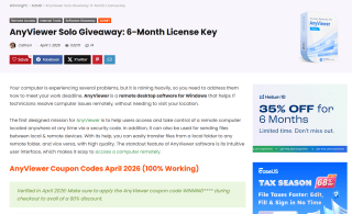 AnyViewer Solo Gratis por 6 Meses | WinningPC