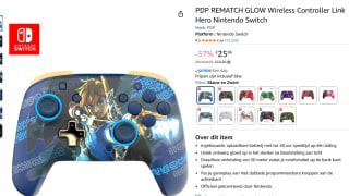 PDP REMATCH GLOW (Link Hero) - Wireless Controller voor €25,86 bij Amazon