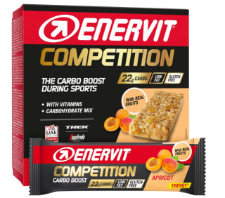 12 Barritas energeticas de 30g de Enervit Competition Bar Albaricoque por 10.92€
