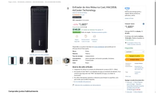 Enfriador de Aire Midea Ice Cool por $1,683 | Oferta Amazon
