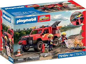 Playmobil City Action Pick-up de Bomberos Vehículo Todoterreno Emergencia por 40€