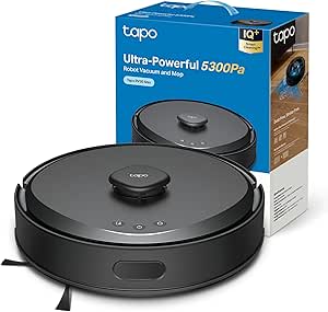 Tapo RV30 MAX-Robot Aspirador con 5300Pa, Doble Navegación LiDAR+IMU por 90.15€