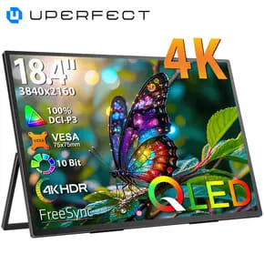 UPERFECT 18,4" 4K QLED portable monitor voor €199,99 bij Joybuy