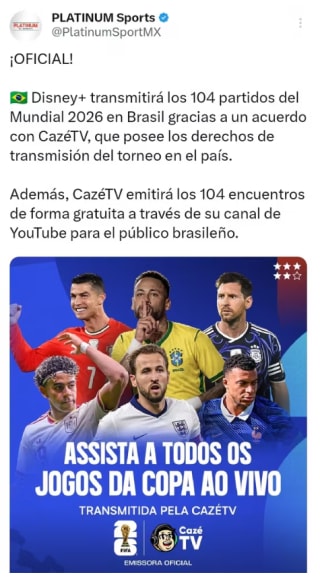 Mundial Completo Gratis con Disney+ | VPN Brasil
