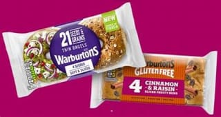 Warburtons Bagels 5 Pack £1 Tesco Clubcard Deal