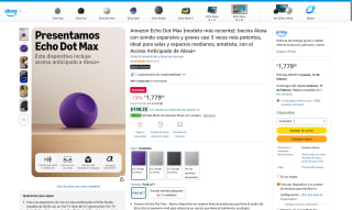 Echo Dot Max Amatista por $1,779 | Amazon
