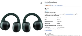 motorola moto buds loop - Tracking Green voor €63,42 bij Amazon
