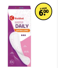Alle Kruidvat dameshygiene 5 voor €6