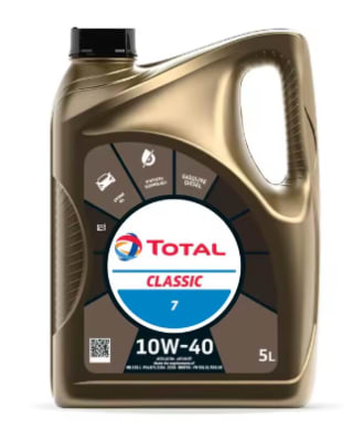 Aceite TOTAL CLASSIC 10W40 5L Protección del Motor Alta Calidad por 19,32€