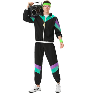 MAASKANTJE "Bärry" retro trainingspak kostuum zwart voor €13,99 bij Sport-Korting