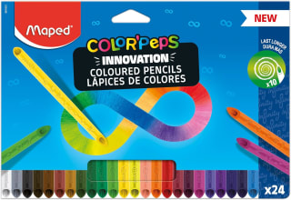 Maped Color'Peps Infinity kleurpotloden (24 stuks) voor €4,05 bij Amazon