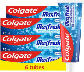 Colgate Max Fresh Cristaux Fraîcheur (6 x 75 ml) pour 5,93€ chez Amazon