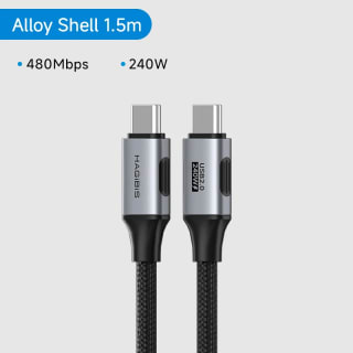 Hagibis USB C a USB C (2m) por $17 en AliExpress