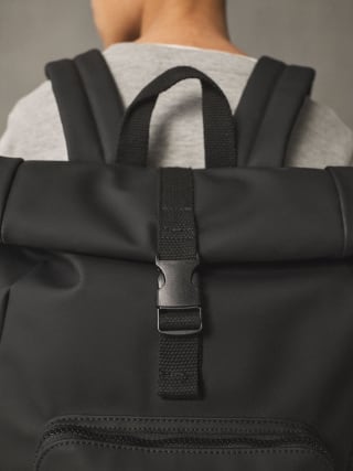 Black Roll Top Backpack for £10.50 at Next