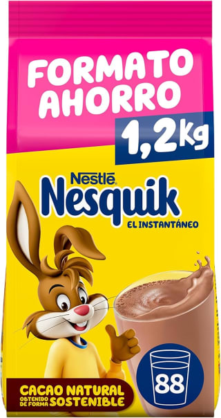 Nesquik NESTLÉ cacao soluble instantáneo 4 bolsas por 20€