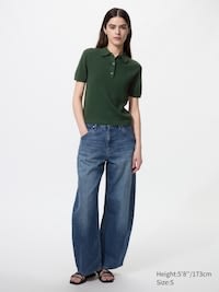 Pull à col polo (Manches courtes) pour 19,90€ chez UNIQLO