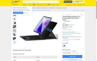 Teclado Magic Keyboard Compatible iPad $985 | Oferta Mercado Libre