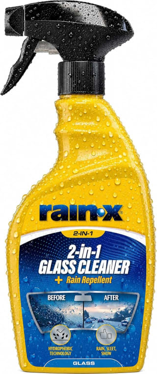Rain-X 2-in-1 Glass Cleaner + Rain Repellent 500ml for £4 at Amazon