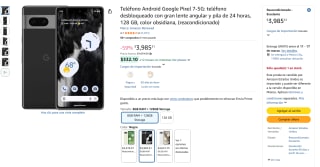 Google Pixel 7 5G 128GB por $3,985 | Amazon