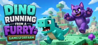 Dino running from a FURRY: GAMESFORFARM gratis via Steam