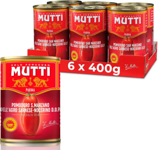 Mutti Tomates pelées Pomodoro (6 x 400 g) pour 5,24€ chez Amazon