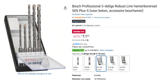Bosch - Hamerboren SDS-plus voor €11,69 bij Amazon